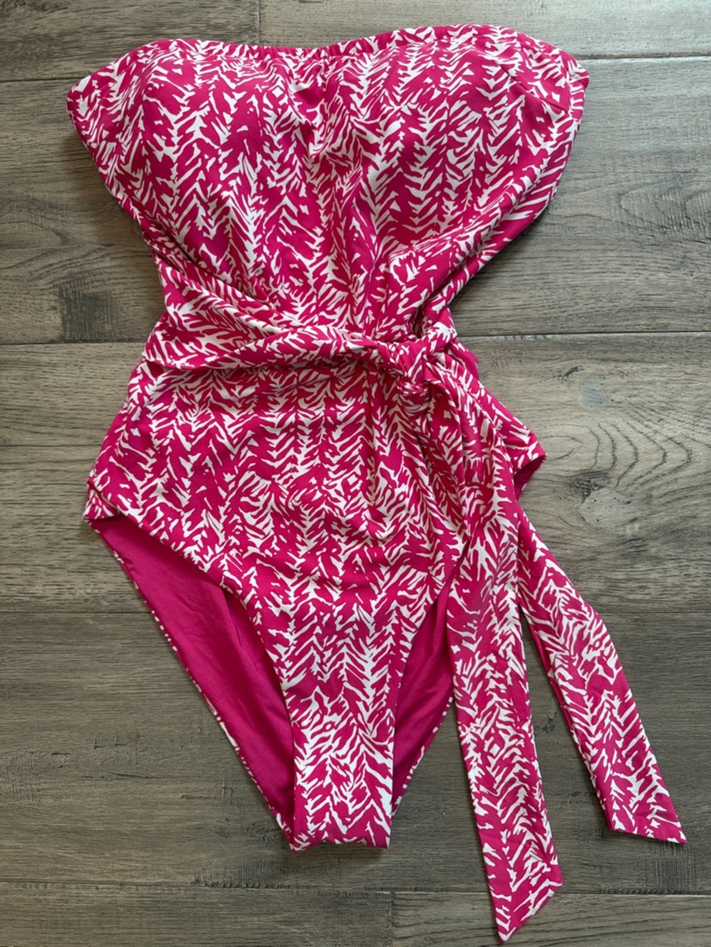 NWOT DVF X ONIA Charlotte Bandeau One Piece Swimsuit Flawed